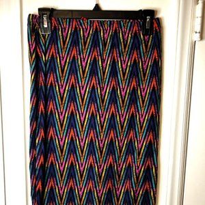 Colorful Midi Skirt Large